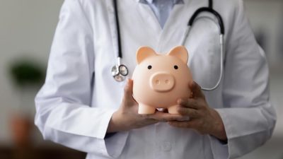 medecin tirelire argent