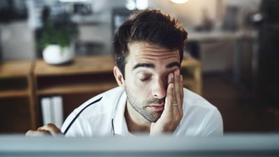 homme stress bureai