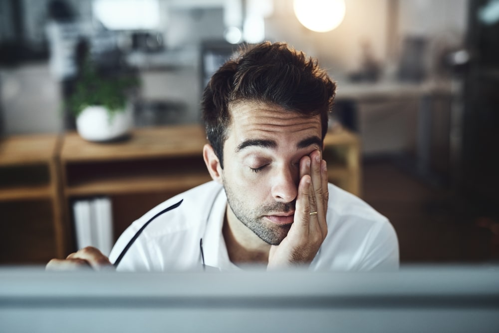 homme stress bureai